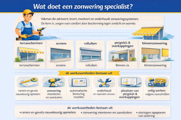 Wat doet een zonwering specialist